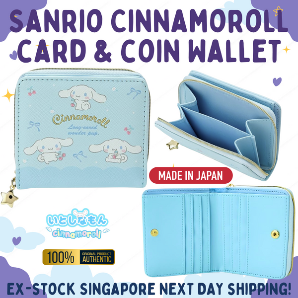 Direct from Japan Stock SG: 100% Sanrio Original Cinnamoroll Coin & Pass Case, Kid's wallet