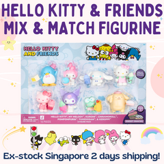 Direct from US Stock SG: Officially Licensed Hello Kitty & Friends Boba Tea Exclusive 8 Figurines