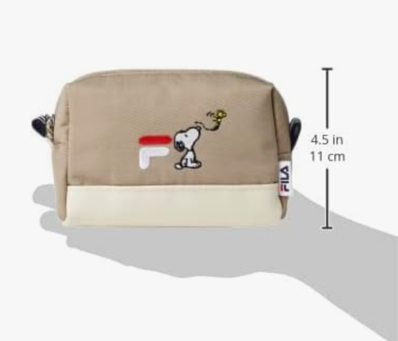 Direct from Japan Stock SG 100% Original Snoopy x Fila Logo Embroidery Cute Accessory Multi-Pouch