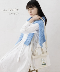 Direct from Japan Snoopy Peanut x Fila Collaboration Lightweight Mini Shoulder Bag (White)