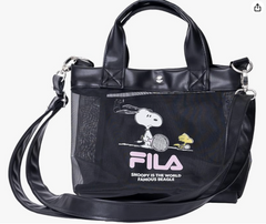 Direct from Japan Snoopy Peanut x Fila Collaboration Lightweight Mini Shoulder Bag (Black)