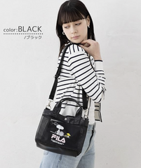 Direct from Japan Snoopy Peanut x Fila Collaboration Lightweight Mini Shoulder Bag (Black)