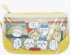Direct from Japan Stock SG 100% Original Bandai Chiikawa Clear Flat Kids Pouch Pencil Case