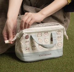 Direct from Japan Stock SG 100% Original Bandai Chiikawa Coin Opening Type Insulated Lunch Tote Bag