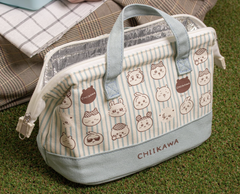 Direct from Japan Stock SG 100% Original Bandai Chiikawa Coin Opening Type Insulated Lunch Tote Bag